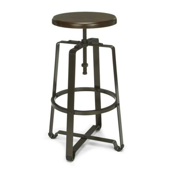 OFM Model 920 Tall Stool, Polyurethane, Walnut Wood