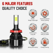 4Pcs LED Headlight High Low Beam for GMC Terrain 2010 2011 2012 2013 2014 2015 Bulbs