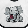 thumbnail image 4 of Inktastic Kiniart Elephant Boys or Girls Baby Bib, 4 of 4