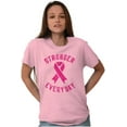 thumbnail image 3 of Breast Cancer Stronger Everyday Women's Graphic T Shirt Tees Brisco Brands S, 3 of 6