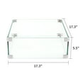 thumbnail image 2 of VENTOPYR 17''Wind Guard Glass, Square Transparent Tempered Glass Shield for Fire Pit, 2 of 4