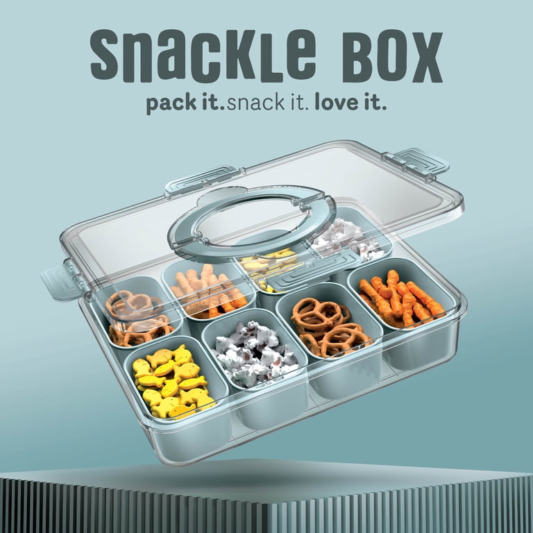 Cook With Color, Snackle Box, 8-Compartment Divided Serving Tray