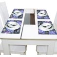 thumbnail image 4 of Ryvnso Placemats Set of 4 Hydrangeas Flowers Leaves Dining Mats Heat-Resistant Non-Slip Washable Table Mat, 4 of 8