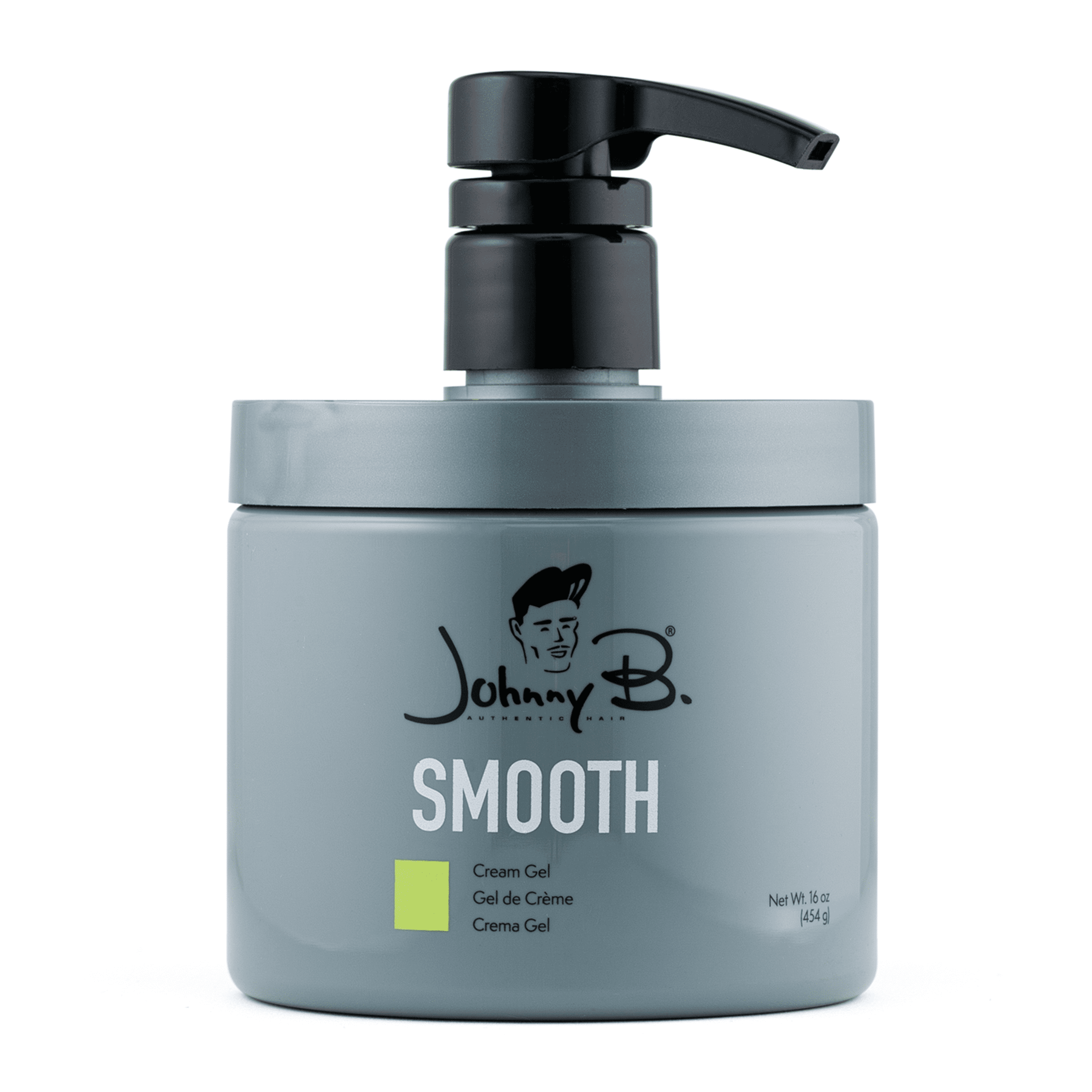 Johnny B Smooth Cream Gel Jar with Pump, 16 oz