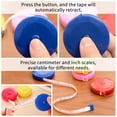 thumbnail image 5 of LZYMSZ 12 Pack Retractable Tape Measure Soft Push Button Measuring Tape Pocket 60 Inch / 150cm Dual Sided for Cloth Body Tailor Sewing Craft Fabric (Red, Blue, Yellow), 5 of 6