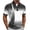 Black A, variant on Men Diagonal Brushstroke Print Short Sleeve Shirt Spread Collar with Partial Button Placket Breathable Fabric Daily Wear