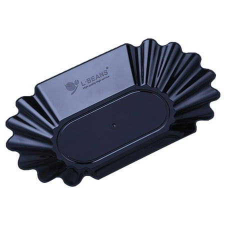 

Small Serving Tray for Coffee Bean Dessert Candy Snack to Choose Black