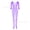 Purple, variant on New sexy lingerie fishnet stockings mesh one-piece stockings with suspenders, open crotch, no need to remove w412