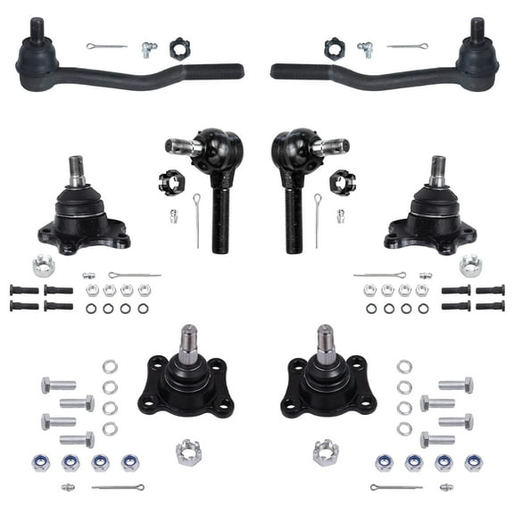 Detroit Axle - 4WD Front 8pc Suspension Kit for 92-95 Toyota 4Runner Pickup, 93-98 T100, 4 Tie Rod Ends 4 Ball Joints 1993 1994 1995 Replacement