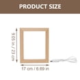 thumbnail image 2 of SHINYPASING LED Frame Photo Display Warm Light Wooden Rectangular for Home Use 1Pack, 2 of 8