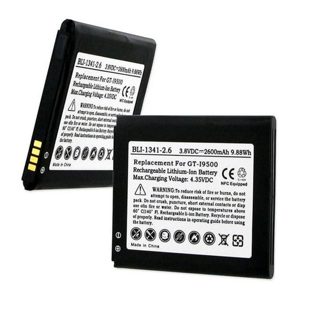 Empire BLI-1341-2.6 Samsung Galaxy S4 GT-I9500 3.8V 2600 mAh Batterie Li-ion avec NFC - 9.88 watt