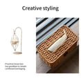 thumbnail image 3 of Ywmsfl Easy Install Tissue Box Imitation Rattan Woven Rectangular Living Room Paper Towel Holder Napkin Dispenser, 3 of 11