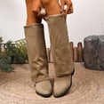 thumbnail image 6 of JUSLIO Womens Boots,Chunky Heel Boots Comfort Pointed Toe Solid Color Fashion Casual Low Heels Boots for Women,, 6 of 9