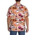 thumbnail image 3 of Yiaed Gnomes With Coffee Print Mens Casual Wrinkle Free Shirts Short Sleeve Button Down Summer Stretch Dress Shirt-Medium, 3 of 5