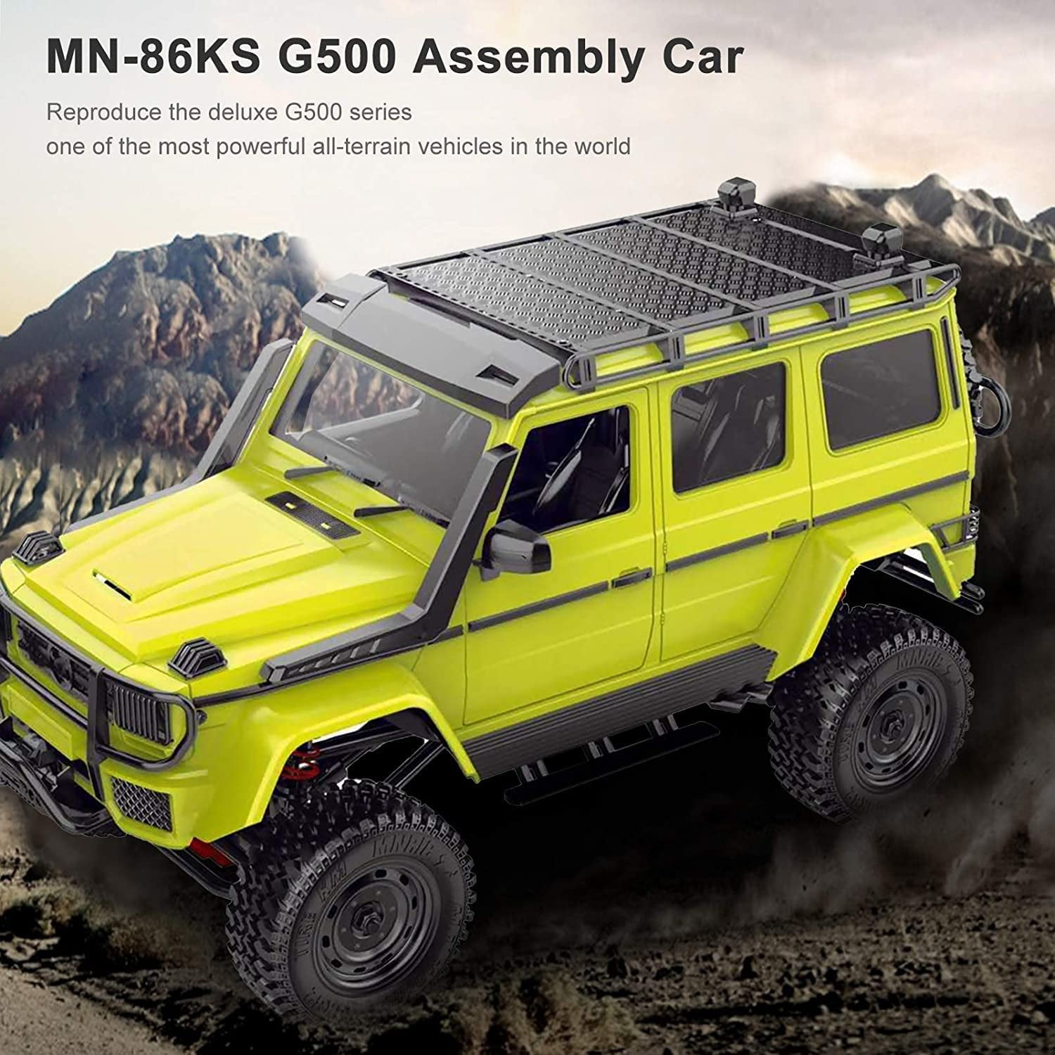 FMT R/C MN-86S | Upgrade Version 4WD 1/12 2.4G Remote Control Big G500 RC Car Rock Crawler Climbing Off Road Truck w/Headlight RTR MN86S 0