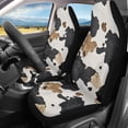 thumbnail image 2 of XYZCANDO Front Seats Protector 2 Pack Car Seat Covers Front Seat Cover Lightweight Easy to Install Vehicle Truck, Cow Spots, 2 of 10