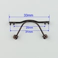 thumbnail image 3 of 1pcs Eyeglasses Bridge Nose Pad Arm Metal Rimless Optical Frame Broken Replacement Eyewear Glasses Accessory 1113 silver, 3 of 5