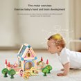 thumbnail image 3 of Bloques de construcción para niños juguetes de construcción de ensamblaje artesanal Ehuebsd para regalo de cumpleaños pegatinas de madera juguetes de Aprendizaje Temprano, 3 of 9