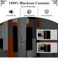 thumbnail image 3 of Orange 100% Blackout Curtains for Bedroom,Set Black Grey Modern Abstract Geometric Black Out Curtains Insulated Room Darkening Window Drapes for Living Room 26"W x 54"L (Pack of 2), 3 of 6