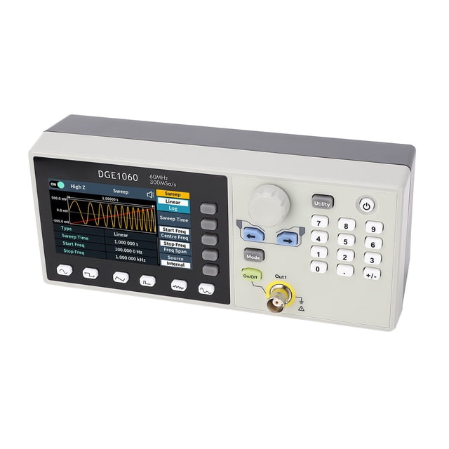 Generador de Señal de Forma de Onda Arbitraria de 60MHz de anc. Para Experimentaros Electrónicos e Investigación Con formas de Onda Versátiles, 100-240V