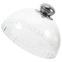 Worgeous Acrylic Cake Dome Cover with Handle Clear Food Protector for Cakes Pies Muffins Cupcakes and Desserts Reusable Round Cake Lid