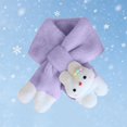 thumbnail image 5 of BXJX Girls Plush Scarf, Thick Casual Lightweight Thermal Neck Warmer for Winter Purple Size Free Size, 5 of 7
