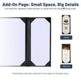 thumbnail image 2 of WeChef 5 pack Restaurant Menu Covers 8.5x11" 2 Page & 4.25x11" Half Page PU Leather Angled Corner Wine List Bar Hotel, 2 of 9