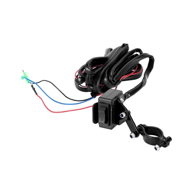 QWORK Winch Switch Kit for ATV UTV - Compatible with Polaris, Warn, KFI, and More - Solid Steel Cons
