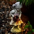 thumbnail image 5 of Solar Patio Lights Solar Kettle Statue Garden Light Resin Figurine for Yard Patio Decor House Decor, 5 of 5