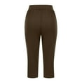 thumbnail image 5 of Generic Women's Capri Pants Summer Loose Yoga Pants Comfy Workout Cropprd Pants with Pockets, 5 of 6