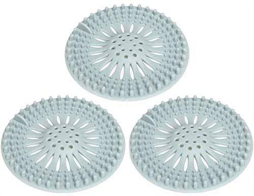 3 Pack Pet Dog Hair Catcher Shower Drain Cover,Hair Stopper Drain