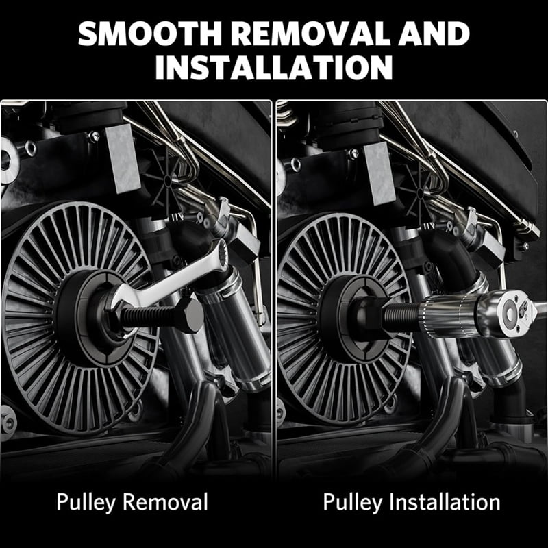 Power Steering Pulley Puller Installer Kit Vacuum/Water Pump Pulleys Installation Remover Tool Set