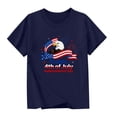 thumbnail image 5 of ZVNAΖH Unisex Kids' Independence Day Print T-Shirt, Boys & Girls Casual Short Sleeve Crew Neck Patriotic Top for 2-14 Years, 4th of July Streetwear, 5 of 6