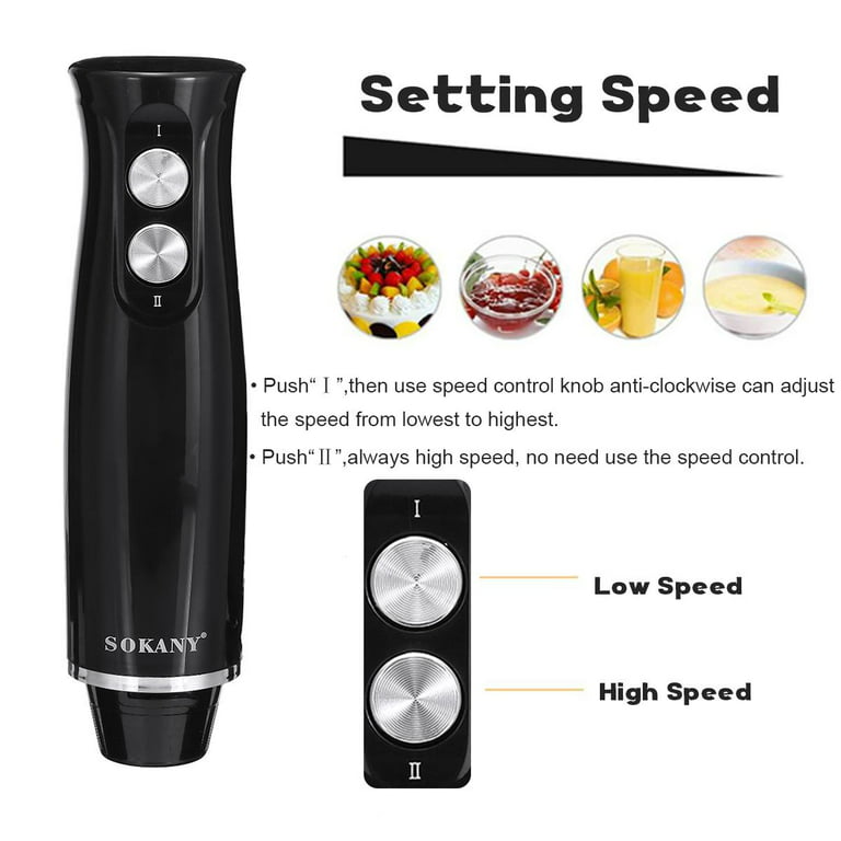 Bonsenkitchen Immersion Blender, 20 Variable Speeds & Turbo, 4-In-1  Stainless Steel Handheld Blender Stick Mixer with Egg Whisk, Beaker &  Chopper Bowl - Yahoo Shopping