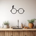 thumbnail image 5 of LaModaHome Exclusive Harry Potter Glasses Metal Wall Decor – Durable & Artistic Metal Wall Art for Home and Office Decor, Perfect for Any Interior Design Aesthetic, 5 of 5
