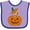 Lavender and Purple, variant on Inktastic Halloween Chihuahua Pumpkin Boys or Girls Baby Bib