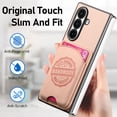 thumbnail image 2 of Allytechgroup Case for Samsung Galaxy Z Fold 7 with Card Holder, Magnetic Wireless Charging Wallet Back Cover Faux Leather & Shockproof Hard PC Bumper Lightweight Anti-Slip Protective Shell, Pink, 2 of 11
