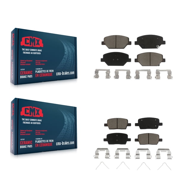 CMX Front Rear Ceramic Brake Pads Kit for Car Chevrolet Camaro Without Brembo Calipers KCX-100241