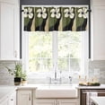 thumbnail image 2 of Green Floral Spring Valances for Windows Farmhouse Kitchen Curtains Valances Rod Pocket Valance Curtains for Kitchen Windows Modern Abstract Blooms Botanical Window Valances for Bathroom 42"x18", 2 of 6