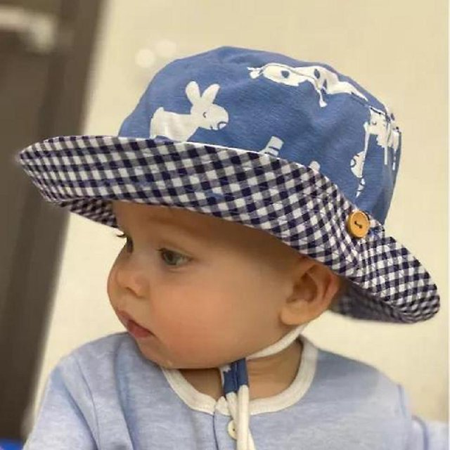 Verano niños algodón dibujos animados cubo gorra para niños impresión Floral bebé niñas sol sombrero flor niños capó LingWen 8390615295703