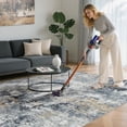 thumbnail image 5 of UERMEI 6x9 Washable Area Rugs for Living Room, Modern Abstract Printed Rug, Vacuum-Friendly, Non Slip Indoor Rug for Bedroom Dining Room Home Decor Carpet, Dark blue, 5 of 8