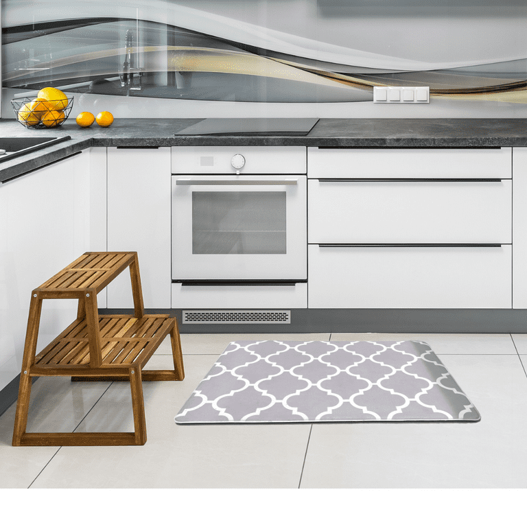 KOKHUB Kitchen Mat, Washable Kitchen Mats for Floor, 1/2 Inch Thick  Comfortable Anti Fatigue Standing Desk Mat, Grey Kitchen Runner for Home,  Sink