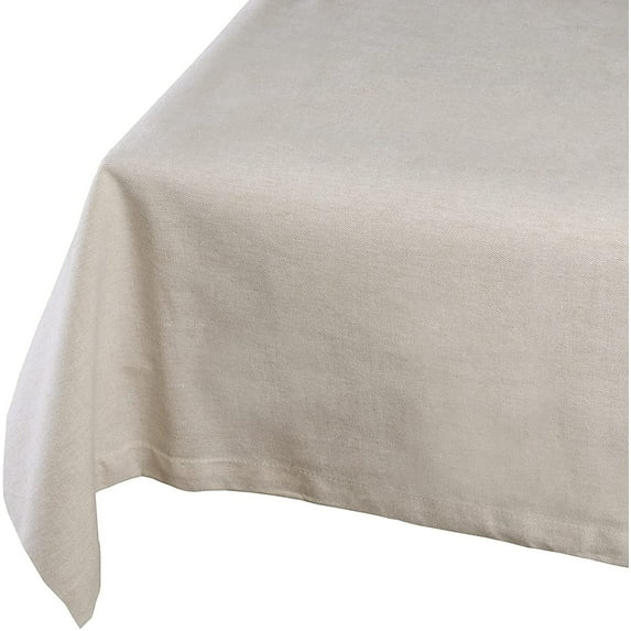 Yourtablecloth Chambray Tablecloth Natural, 52 x 52