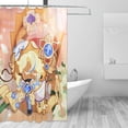 thumbnail image 3 of Pure Vanilla Cookie Shower Curtain Waterproof Bathroom Curtain Set with Hooks Decor Bathtub 72 in x 72 in, 3 of 9
