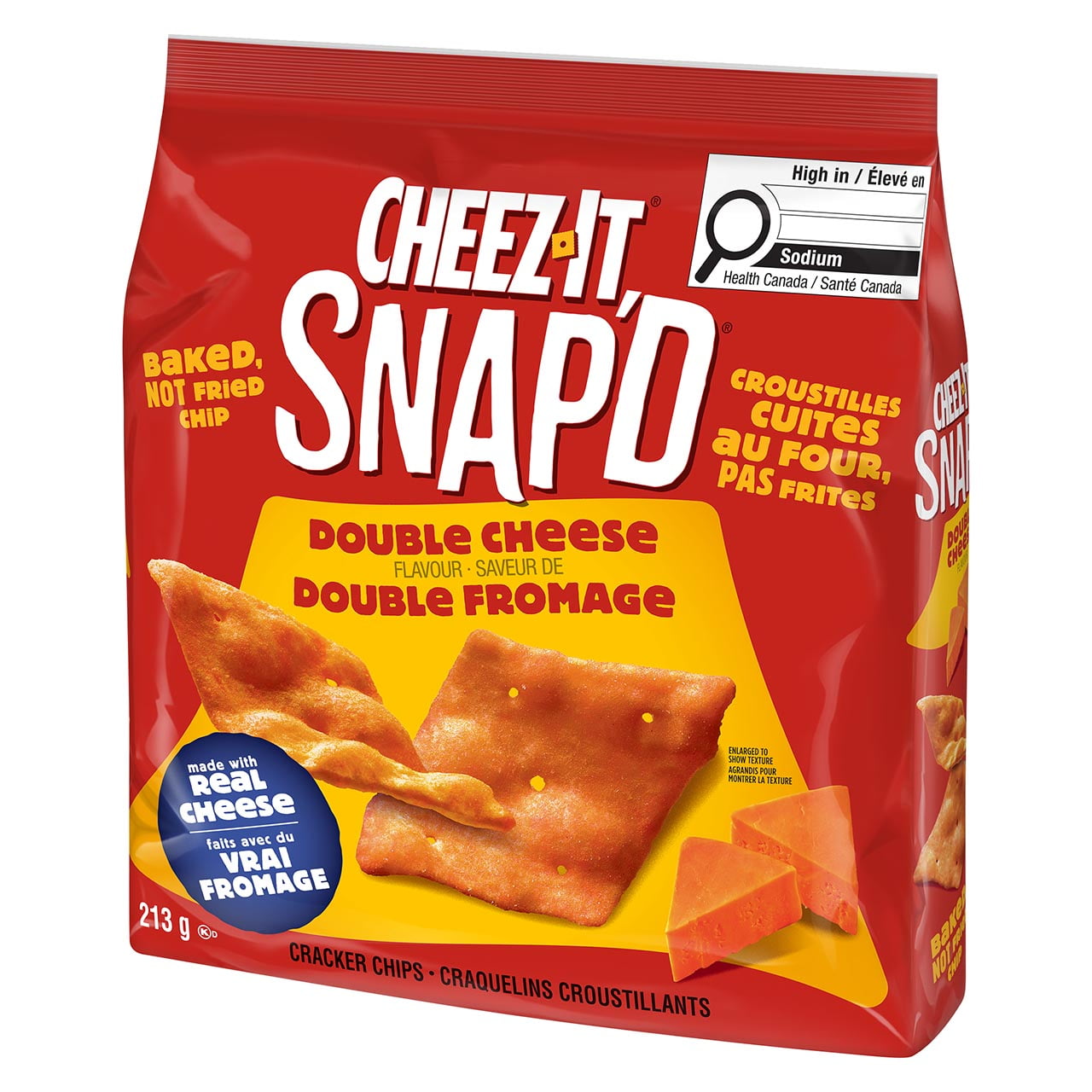 Cheez-It SNAP’d* Double Cheese Flavour Crackers 213 g, 213g
