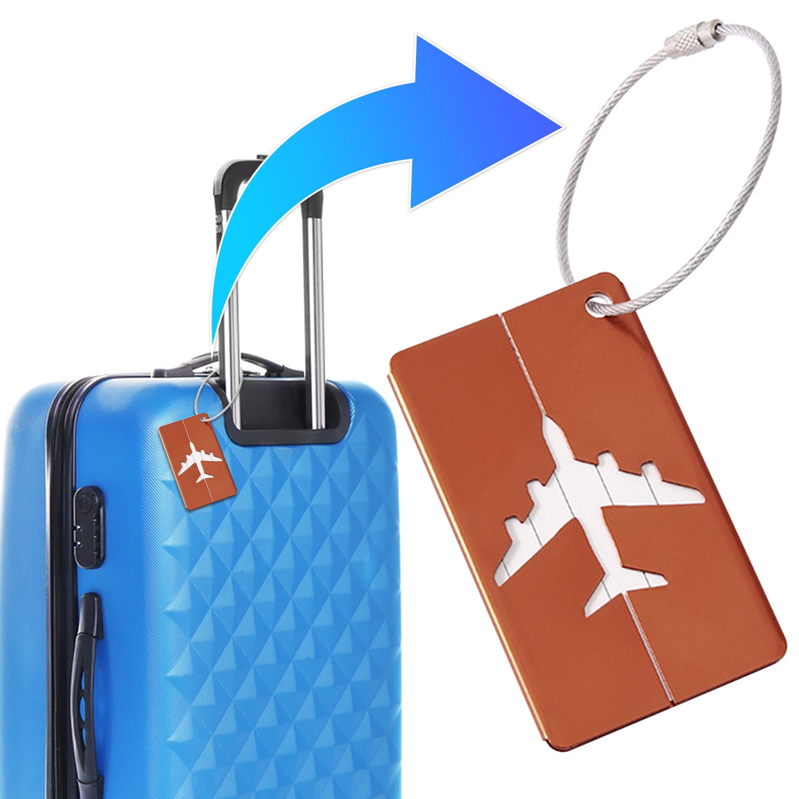 tumgatte Aluminium Alloy Luggage Tag For Suitcase Bag Tags For