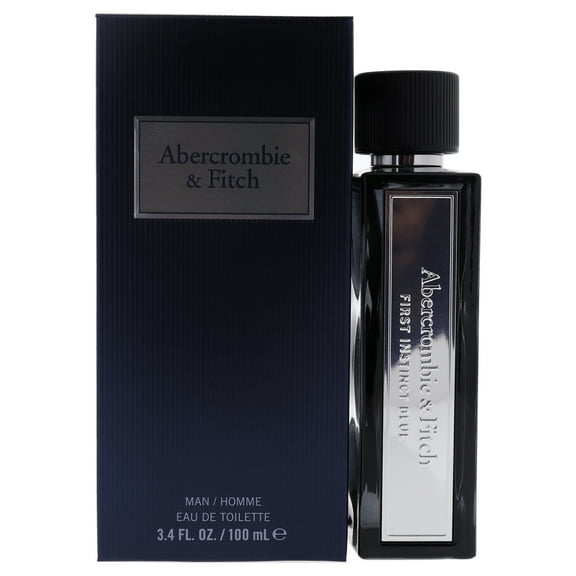 Abercrombie and Fitch First Instinct Blue Eau De Toilette Spray, Cologne for Men, 3.4 Oz.
