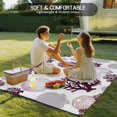thumbnail image 4 of Shell Coral Coastal Outdoor Rug 4x6 Ft - Reversible Patio Rug Outdoor Camping Rugs, Nautical Summer Beach Ocean Sea Washable Indoor Outdoor Area Rugs, Non-Slip Outdoor Carpet Runner for Deck/Porch, 4 of 8