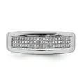 thumbnail image 5 of Sterling Silver Rhodium Plated Diamond Ladies Band QR4809, 5 of 5