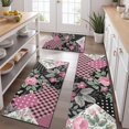 thumbnail image 2 of Pioneer Flower Floral Print Pattern Kitchen Rugs Sets Of 3,Kitchen Runner Rugs Non Skid Washable,Decorative Kitchen Floor Mats for Kitchen,Sink,Laundry,17"x30"+ 17"x47" + 17"x59", 2 of 6